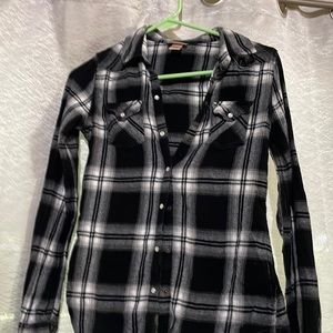 Black and white stripes blouse